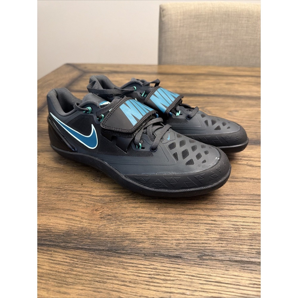 Nike Zoom Rotational 6 Track Throwing Shoes Black Spruce Men's 8 ….B27